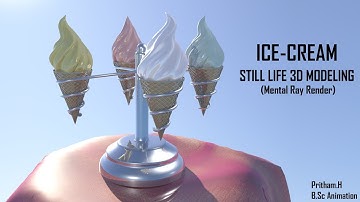 Ice cream - Still Life 3D Modeling