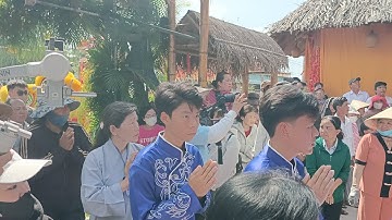 Lễ Mộc Dục tắm bà trong đại lễ tạ ơn các lệnh bà tại Mẹ Mẫu Tiền Giang