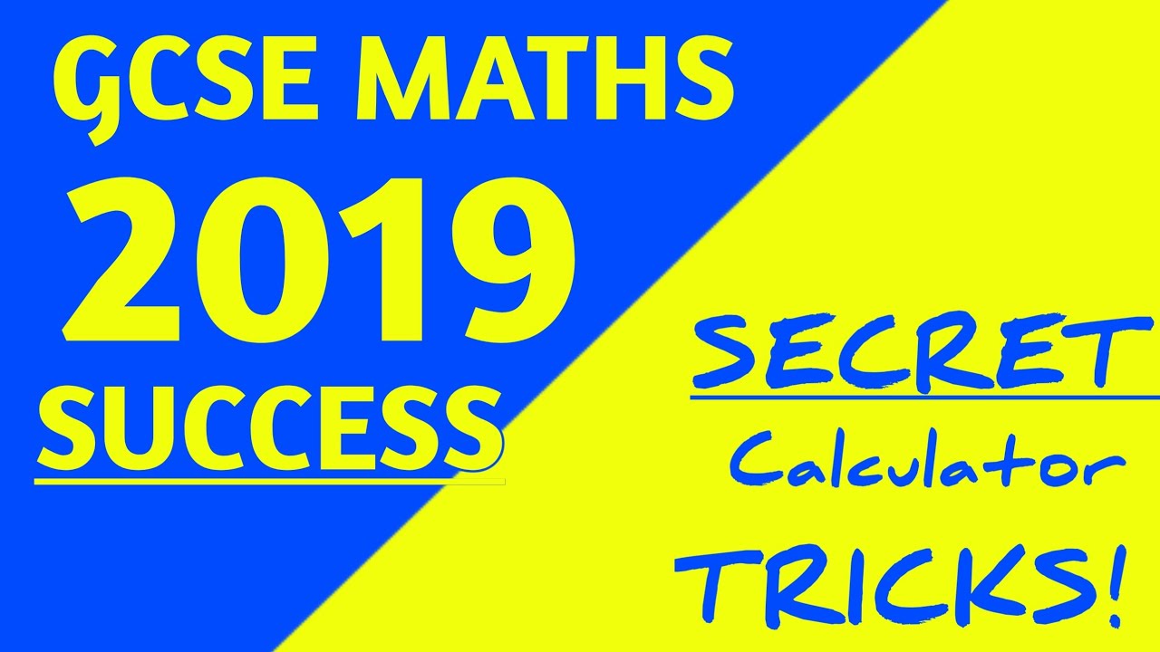 Secret Calculator Tricks For GCSE Maths Paper 2 and 3 GCSE MATHS 2019 YouTube