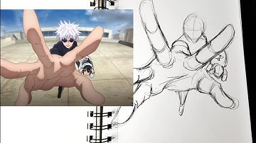 How to Draw Anime Characters in Dynamic Poses | Drawing Extreme Foreshortening