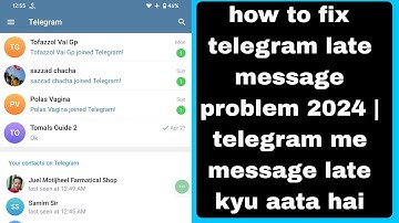how to fix telegram late message problem 2024 |  telegram me message late kyu aata hai
