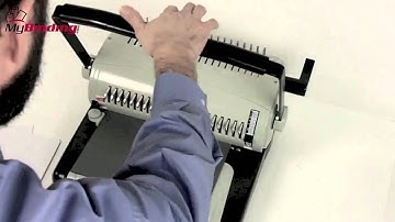 How To Use Comb Binding Machine