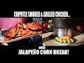 Smoked/Grilled Chicken &amp; CanCooker Jalapeño Corn Bread!