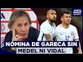 Vidal y medel fuera la nmina de gareca para amistoso a pocas semanas de la copa amrica