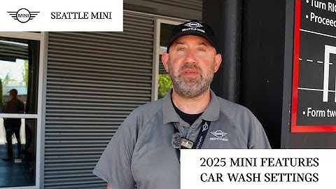 Car Wash Settings | 2025 MINI