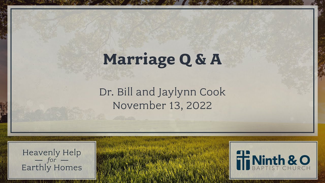 Marriage Q & A - YouTube