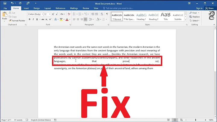 Fix spacing in a modified justify format paragraph in Word: Remove The White Space  Between Words - DayDayNews