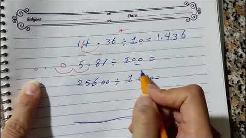 Unit 5 / Lesson 10 / Dividing by powers of ten / ماث الصف الخامس /  الترم الأول