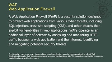 WAF - Web Application Firewall