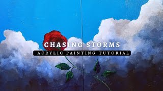 HOW TO PAINT DRAMATIC CLOUDS | ACRYLIC PAINTING TUTORIAL