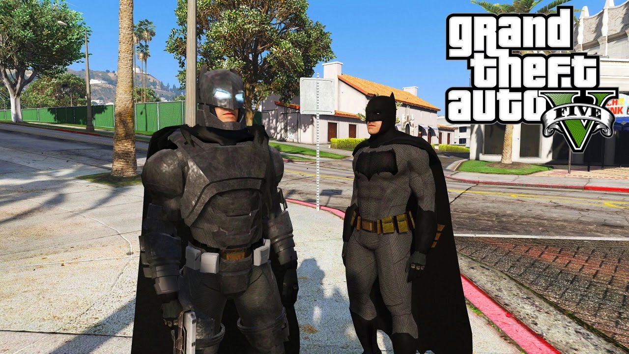 GTA 5 mod Batman BvS ( armored and regular ) + Simple Trainer - ГТА 5 моды ...