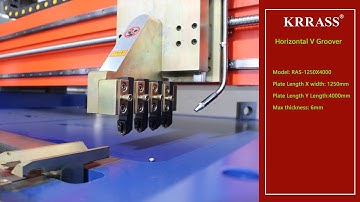 Horizontal V Groover Machine | V Grooving Machine | Stainless steel sheet V grooving