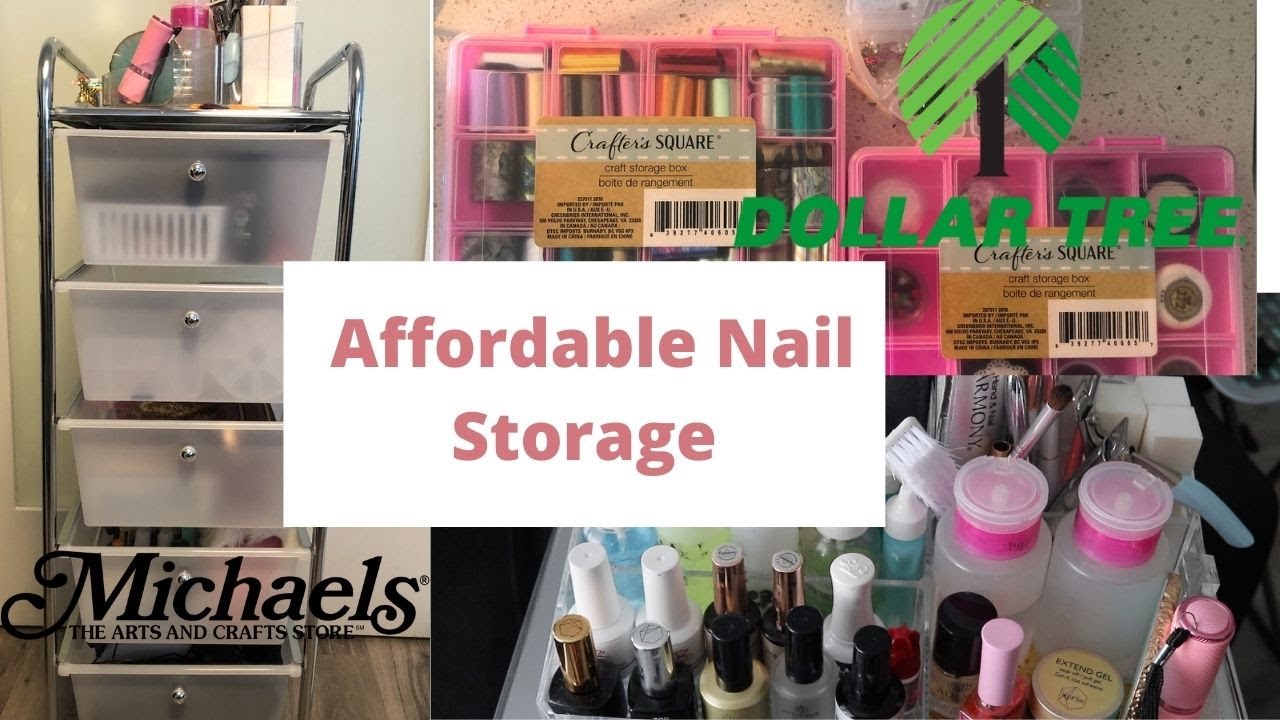 How I Organize My Nail Supplies  Affordable Nail Storage 