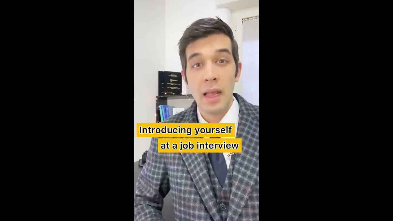 Business English Introducing Yourself At A Job Interview Shorts