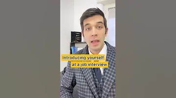 Business English Introducing Yourself At A Job Interview Shorts 