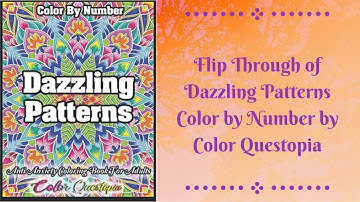 Flip Through of Dazzling Patterns Color by Number by Color Questopia