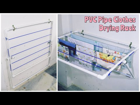 PVC Pipe Foldable Clothes Drying Rack || Clothes Drying Rack