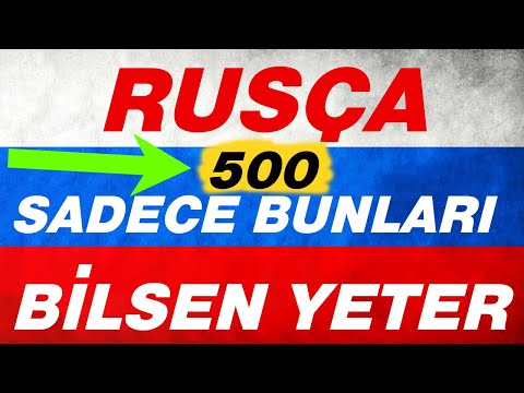 RUSÇA SADECE BUNLARI BİLSEN YETER (Rusça Kelimeler Cümleler Öğreniyorum) 4