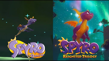 Spyro the Dragon Whirlwind Animation Comparison (PS1 and Reignited)