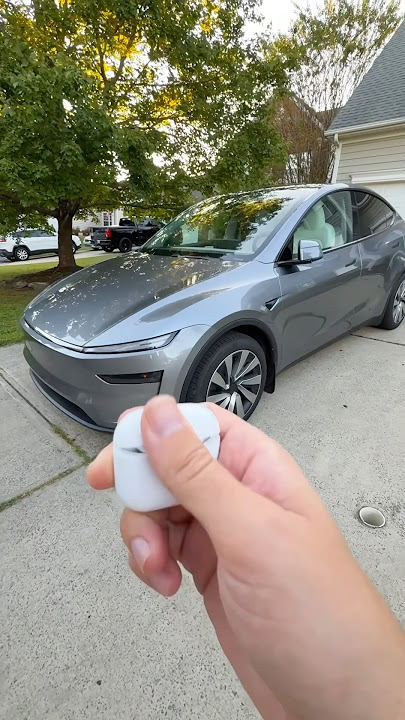 I unlocked my 2026 Tesla with AirPods 😳 #tesla #automobile #shortsvideo