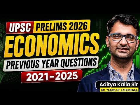 UPSC Prelims 2026 | Economics PYQs 2021-2025 Explained | Complete Analysis By Aditya Kalia sir