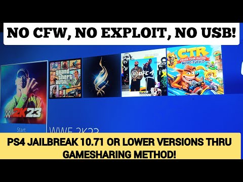 PS4 Jailbreak 10.71, 10.70, 10.50 - Full Tutorial - NO USB NO PC - Game Sharing Method - August 2023