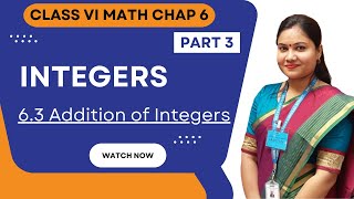 Integers NCERT Class 6 Math Chapter 6 /Part 3 / Class 6 Maths Chapter 6 Addition of Integers screenshot 5