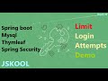 Part4 limit login attempts added all the server side logics with spring boot springboot mysql