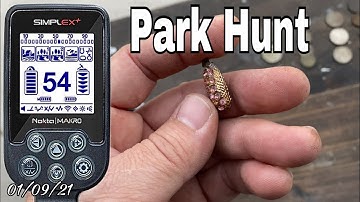 Simplex Plus Park Hunting | Nokta Makro Simplex running Version 2.78