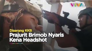 Peluru KKB Nyaris Headshot, Brimob Balas Tembakan Jarak Jauh
