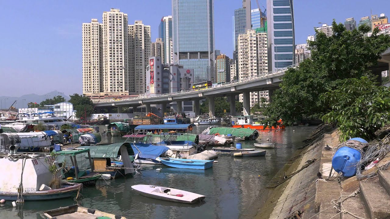 Causeway Bay Typhoon Shelter, Hong Kong  4K
