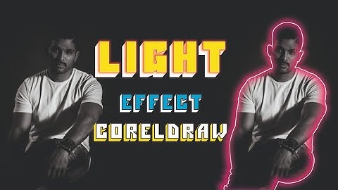 How to create glowing Lines on landscape Image -Coreldraw easy tutorial