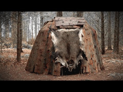building-a-dome-hut:-bark-roof-bushcraft-shelter