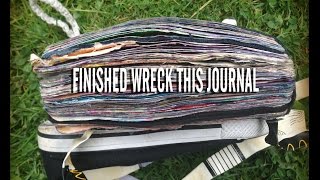 Finished WRECK THIS JOURNAL flip through || music version