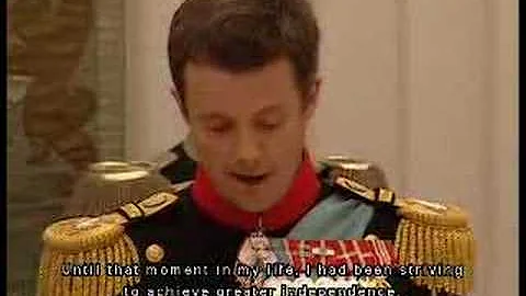Frederik of Denmark's Wedding Speech