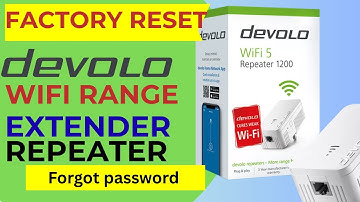 Devolo Range Extender Factory Reset if Not Connecting or forgot Password| Devolo WIFI Repeater Reset