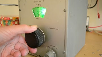 Demonstration of the Heathkit VF 1 VFO