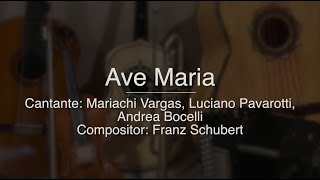 Ave Maria - Puro Mariachi Karaoke - Mariachi Vargas, Andrea Bocelli, Luciano Pavarotti