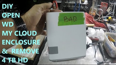 DIY OPENING AND REMOVING 4 TB HD FROM WD MYCLOUD ENCLOSURE