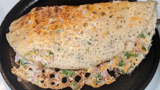 Instant Rice Flour Dosa l Rice flour Neer dosa l Masala Neer Dosa l Instant Breakfast Recipe