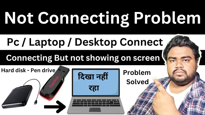 External hard drive not showing up on Windows - Pen drive not connecting - USB Problem