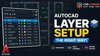 AutoCAD Layer Setup | on&off, freeze, plot | line weight, line type, color 