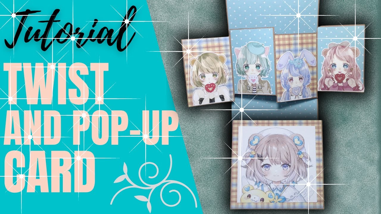 TWIST AND POP UP CARD  TUTORIAL DE SCRAPBOOK