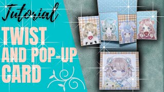 TWIST AND POP UP CARD  TUTORIAL DE SCRAPBOOK