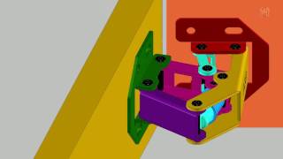 Mechanism Design: Furniture Door Hinge 6bar & Spring