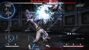 Mortal Kombat X Raiden kombos All Variations