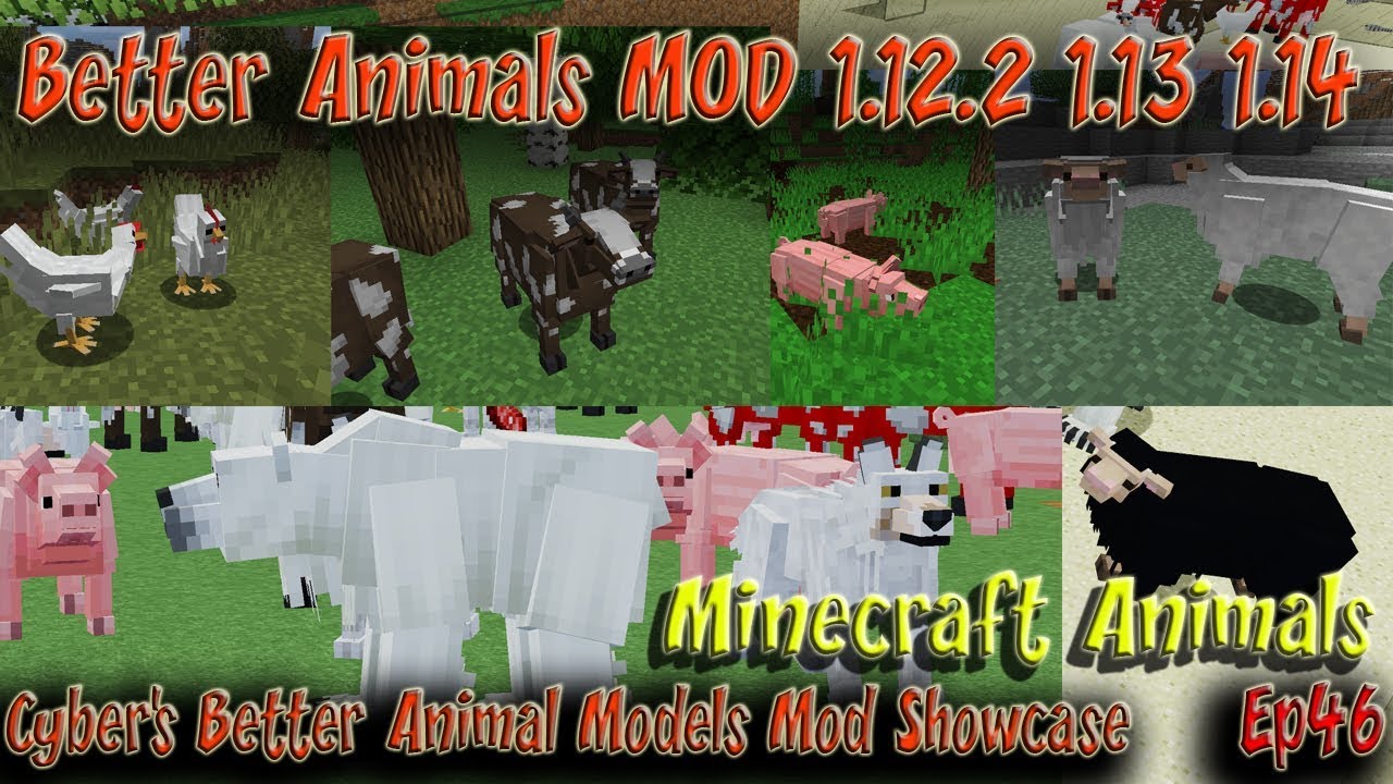 Better Animal Models  Animal Showcase 2020   Minecraft Animals  Ep46 - YouTube