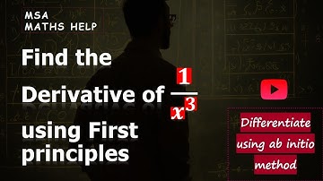 Find the derivative of 1/(x)^3 using first principle method | Differentiate using ab initio method
