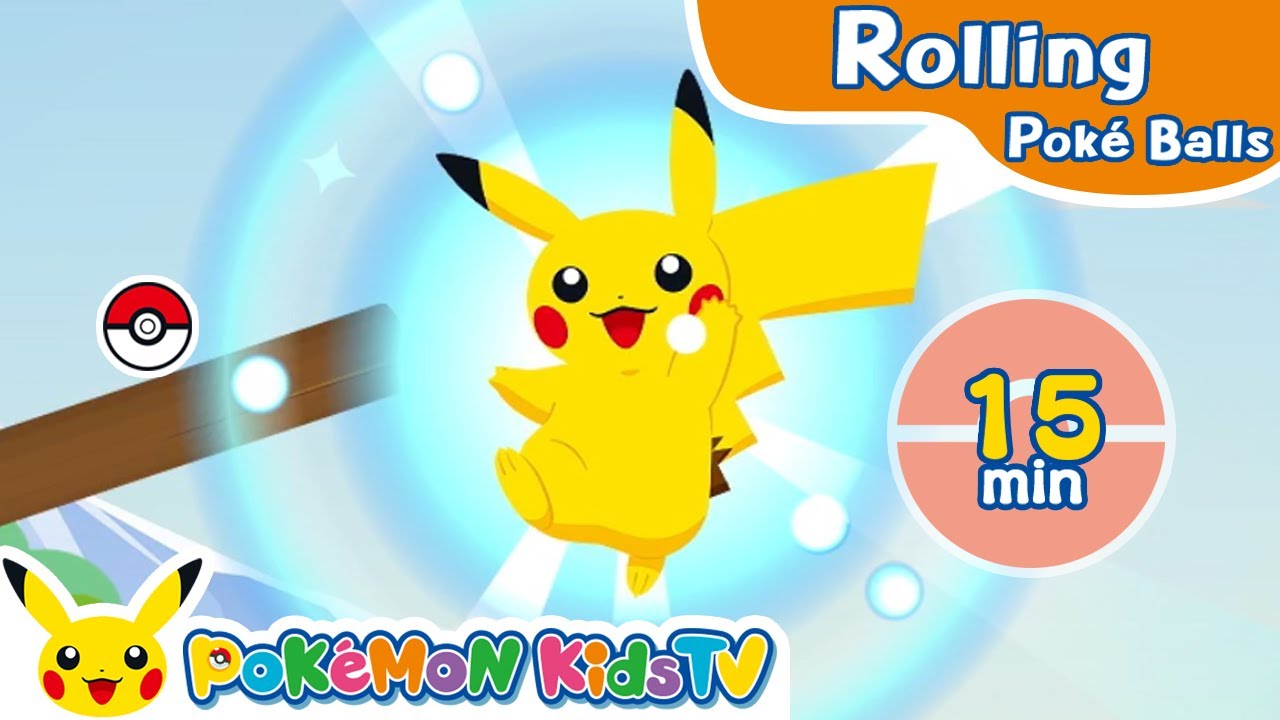 ⁣Rolling Poké Balls 1-3 (15min) | Pokémon Fun Video | Pokémon Kids TV
