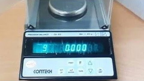 CONTECH WEIGHING BALANCE CALIBRATION / LABORATORY SCALE WEIGHT SETTING